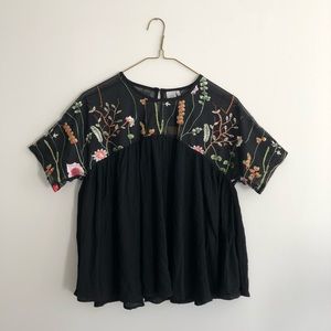 Floral Embroidered Top
